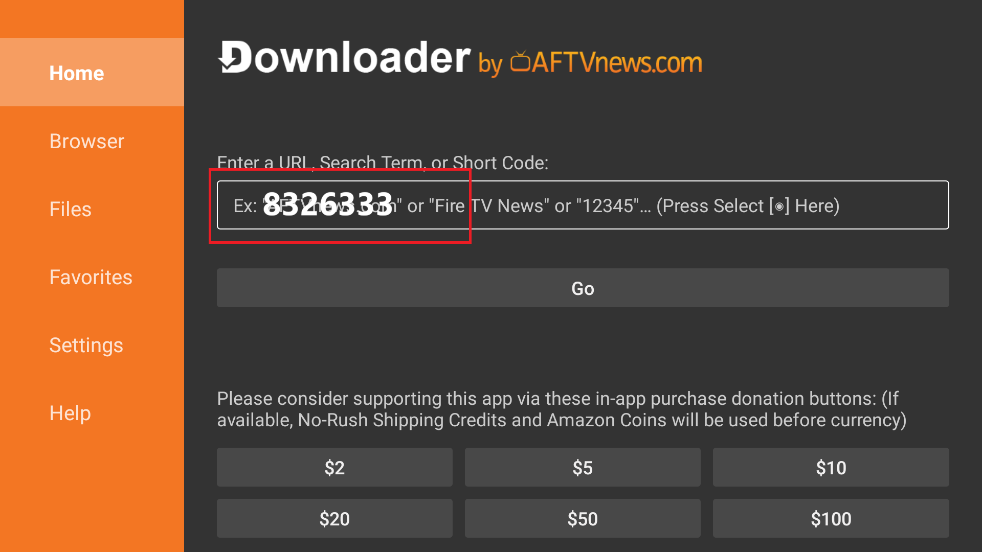 Installation de Zenith TV via Downloader