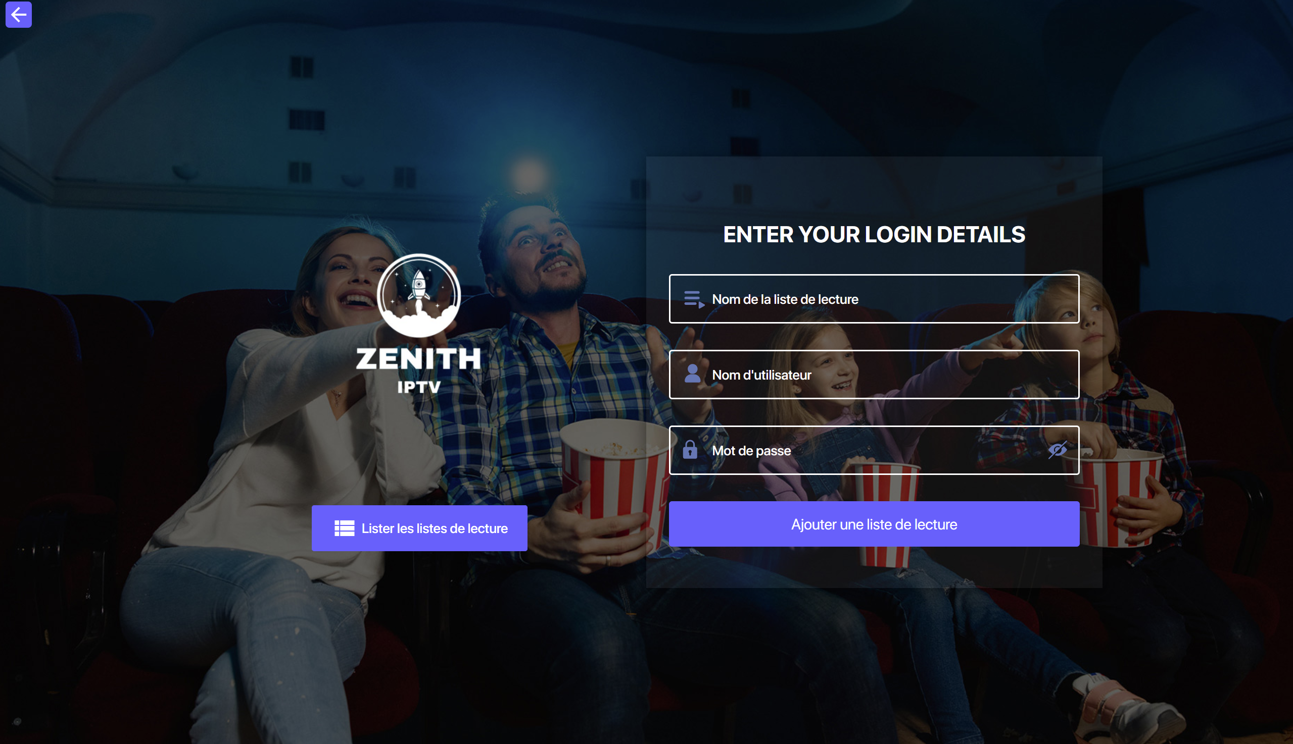 Connexion ZenithTV Windows