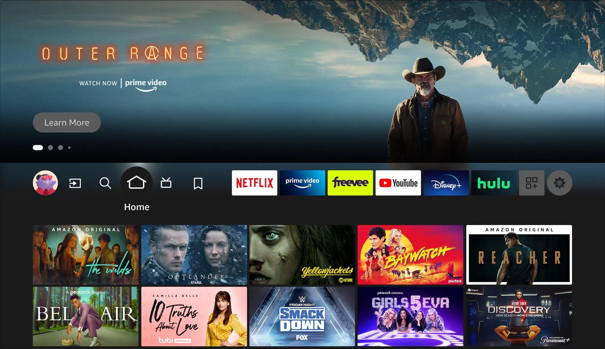 Menu principal Fire TV