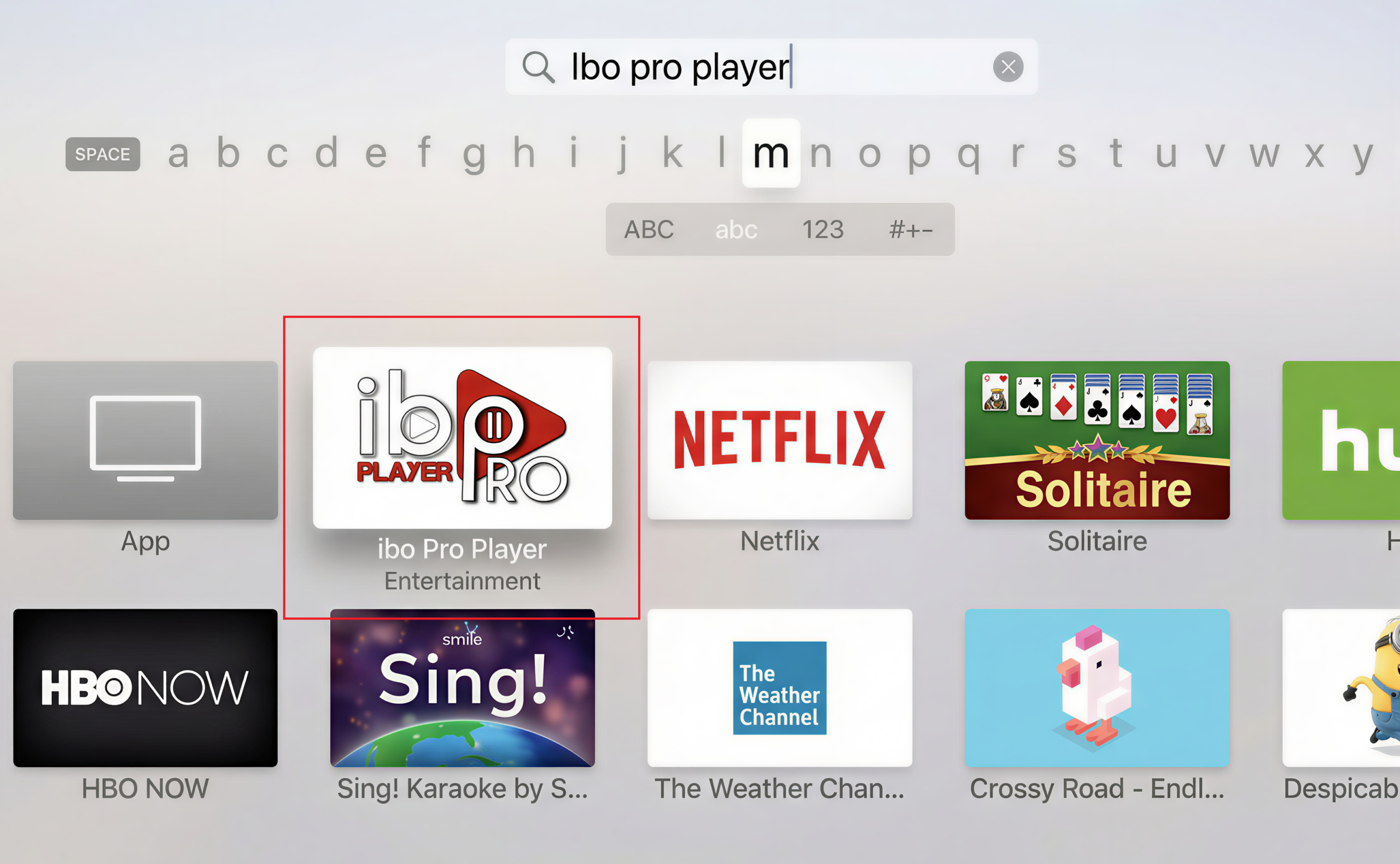 Apple TV – Recherche Ibo Pro Player