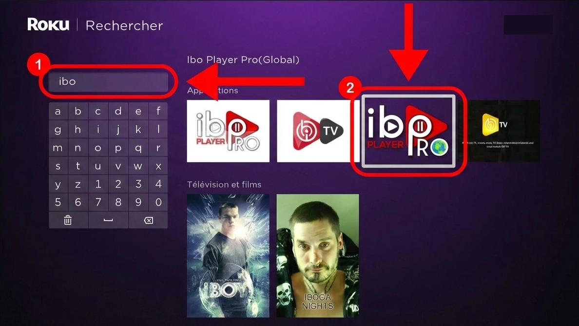 Roku – Recherche ibo et sélection de Ibo Player Pro