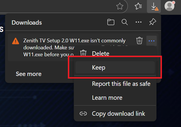 Windows Defender – Keep